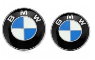 BMW ZNACZEK LOGO MASKA KLAPA 82mm + 74mm KOMPLET EMBLEMAT E46 E90 F10 F30