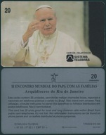 KTS - BRAZYLIA # Papież Jan Paweł 2 # 1997 typ 1 # 03-07/97 # karta zużyta