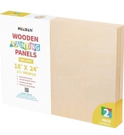 Płótno z naturalnego drewna brzozowego 45 x 61 cm x 3,5 cm 2 szt