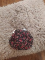 Kwiaty retro moda zamek torebki damskie łańcuszek