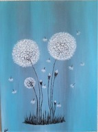 Dmuchawce ,obraz 30x40