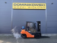 WÓZEK WIDŁOWY TOYOTA 02-8FGF25 2018R. LPG TRIPLEX WYNAJEM SPRZEDAŻ SERWIS