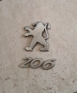 EMBLEMAT KLAPY TYŁ PEUGEOT 206