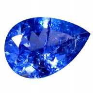 Tanzanit - żywy błękitny - na złoty pierścionek , sygnet _ 0.74 ct. Wideo