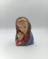 Matka Boska z Dzieciątkiem Jezus - przepiękna sygnowana porcelanowa figurka