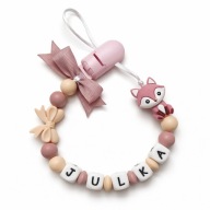 Zawieszka Do Smoczka z Imieniem Silikonowa Handmade Personalizacja