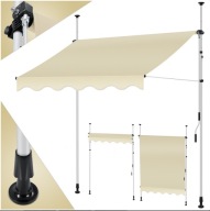 KESSER Markiza zaciskowa 350x180 cm beżowa | bez wiercenia, korba 17a