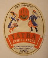 ETYKIETA - ŻYWIEC - PIWO ŻYWIECKIE - TATRA - ŻYWIEC LAGER