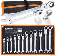 PROFESJONALNY ZESTAW ŁAMANE KLUCZE PŁASKO OCZKOWE ZESTAW KLUCZY 8-19 12 SZT