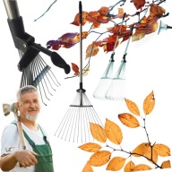 GRABIE DO LIŚCI OGRODU LIŚCIE METALOWE TRAWY GRABKI OGRÓDKA OGRÓD TELESKOP