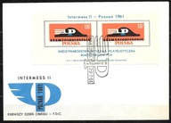 *FDC ROCZNIK 1961 Fi bl 29II kas. WYSTAWA FILATELISTYCZNA - POZNAŃ