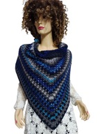 chusta wełniana szydełkowa