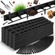 Obrzeże ogrodowe 50m 4,5 cm - tworzywo sztuczne czarne