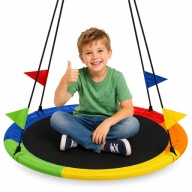 Huśtawka Bocianie Gniazdo 100 cm XXL dla Dzieci Mocna Ogrodowa