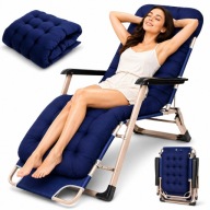 FOTEL ROZKŁADANY LEŻAK OGRODOWY PLAŻOWY LEŻANKA PODUSZKA KRZESŁO NA TARAS