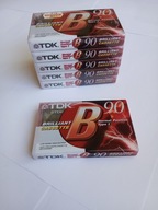 KASETA MAGNETOFONOWA TDK B 90 KASETY NOWE W FOLIII ZESTAW 6 sztuk