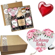 ZESTAW PREZENTOWY PREZENT NA DZIEŃ BABCI HERBATA SYROP UPOMINEK MIÓD KOSZ