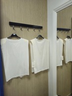 Bluzka koszulka biała z poduchami, r Uni Italy bawełna !!!