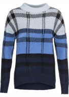 sweter w kratę, cudny M/L, nowy markowy