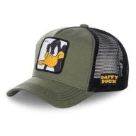 Czapka z daszkiem LOONEY TUNES DAFFY DUCK Zielona Khaki Trucker Kaczor