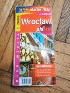 Wrocław stary plan miasta autobusy tramwaje plastik