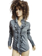 WŁOSKA KOSZULA BODY z falbankami 36