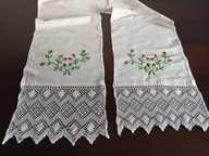 RĘCZNIK OBRZĘDOWY - CHUSTA - PRAWOSŁAWIE. LNIANY 194 / 28 cm.