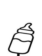 topper na tort dekoracja BUTELKA DLA DZIECKA!!!