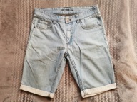 Firmowe Spodenki męskie jeans rozm 33/ L przecierane