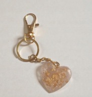 Brelok serce serduszko z żywicy epoksydowej handmade prezent dzień kobiet