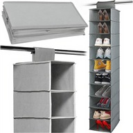 ORGANIZER WISZĄCY DO SZAFY WIESZAK 10 PÓŁEK REGAŁ