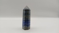 Kolekcjonerski polerowany stożek obelisk wieża lapis lazuli 81mm LPS01