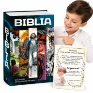 BIBLIA W KOMIKSIE PIERWSZA KOMUNIA DEDYKACJA PREZENT PAMIĄTKA 8C