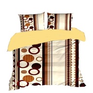 Pościel kora lux 220x220 + 2x50x60 zamek K 261 DUO Fortuna / ecru