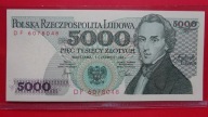 5000 zł 1982 ,seria DF 6078048,stan UNC