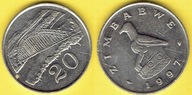 ZIMBABWE 20 CENTS 1997 r.