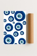 Plakat bez ram 40x50cm Artystyczne Oko Spojrzenie Abstrakcja Sztuka Modern