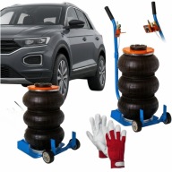 Podnośnik BAŁWANEK 3.5T pneumatyczny lewarek auto SUV + rękawice zestaw