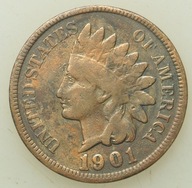 USA - 1 cent 1901 - Indian Head #10