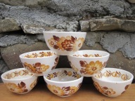 Stare NOWE Okrągłe Miseczki_FAJANS KOŁO_VINTAGE PRL