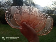 Talerzyki deserowe art deco HUTA NIEMEN model 1782