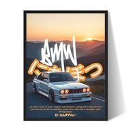 BMW m3 e30 Plakat/Obraz w Ramce 40x30cm Prezent dla faceta