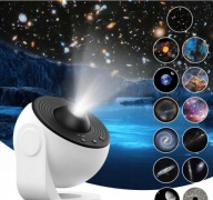 PROJEKTOR GWIAZD PLANETARIUM OBROTOWY LED LAMPKA NOCNA USB
