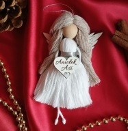 Aniołek handmade makrama