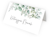 WINIETKI PERSONALIZOWANE wizytówki na stół składane ŚLUB WESELE JUBILEUSZ