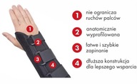 Orteza na nadgarstek długa regulowana usztywniana JURA XL