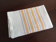 PRZEŚCIERADŁO LNIANO - BAWEŁNIANE W PASY 177 / 140 cm.