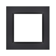Ramka pojedyncza 1-krotna czarny mat Simon10 CR1/49