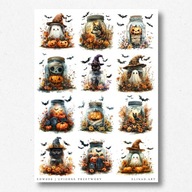 Upiorne przetwory - arkusz grafik na Halloween – ozdoby do kartek handmade