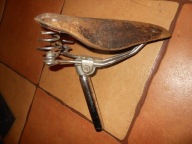 STARE SKÓRZANE SIODEŁKO ROWEROWE